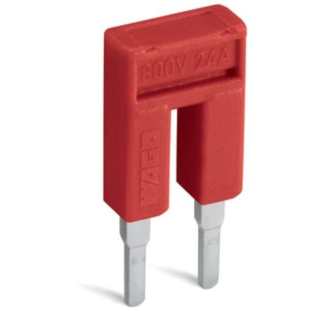 Wago Terminal Block, 0.339" L, 0.34" W, Red 2002-402/000-005