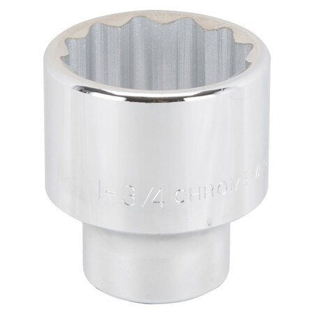 Vulcan Drive Socket, 1-3/4 in Socket, 3/4 in Drive, 12-Point, Chrome Vanadium Steel, Chrome MT-SS6056