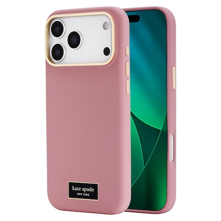 Kate Spade Silicone Magsafe Case For Apple Iphone 17 Pro Max - Icon Dusk Rose KS057262