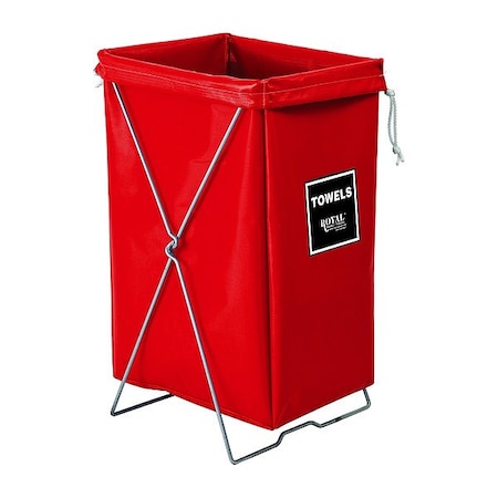 Royal Basket Trucks Hamper, Removable Bag, Red G00-RRX-THK