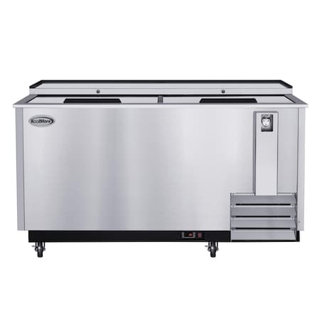 Koolmore 65 in. Commercial Bottle Cooler in Stainless-Steel with Built-In Opener, ETL Listed, 19 cu. ft. KM-BOC65-SS