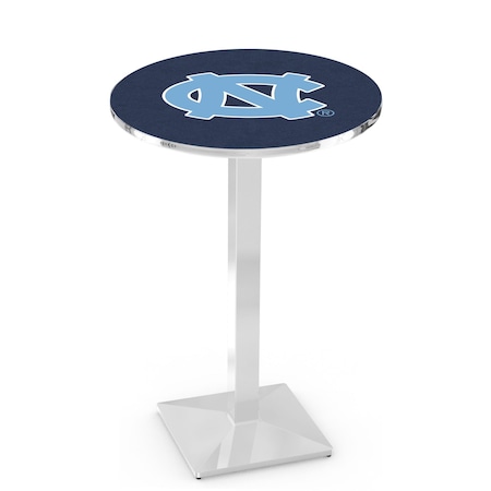 Holland Bar Stool Co 42" Chrome North Carolina Pub Table, 36" dia. Top L217C4236NorCar