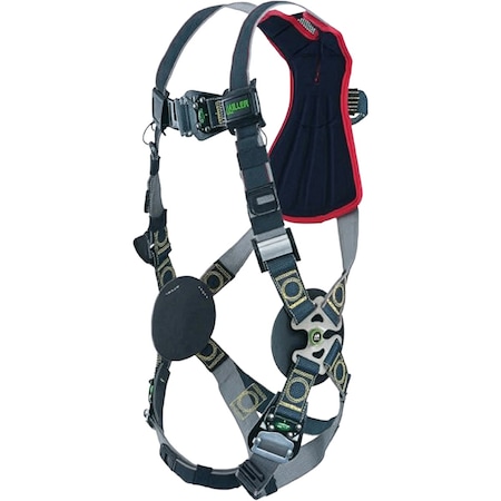 Miller Arc-Rated Premium Full-Body Harness w/Kevlar / Nomex DualTech Webbing, 5 Points of Adjustment, w/Back RKNAR-QC/UBK