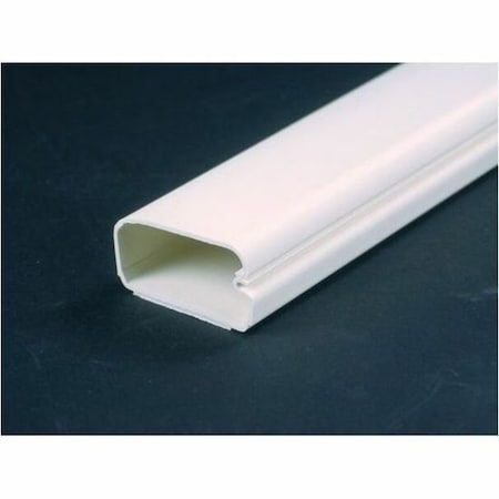 Mid Atlantic Legrand Av Wiremold Uniduct 2900 One-Piece Latching Cable Raceway Fitting - 8ft Length - White - TAA Compliant 2900L8WH
