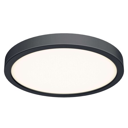 Dals Lighting Delta 18'' Square Indoor/Outdoor LED Flush Mount 120/277/347V, Black CFLEDR18-CC-V-BK
