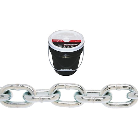 Campbell 1/4'' 141 ' Zinc-Plated Low-Carbon Steel Coil Chain 140423
