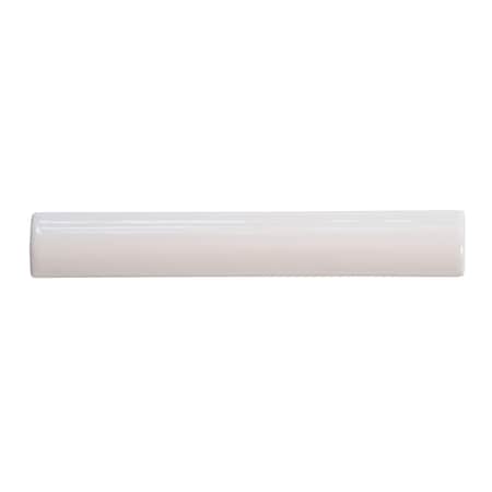 Apollo Tile Light Pink 1 in x 8 in Ceramic Glossy Pencil Bullnose Tile Trim 0.56 sqft/case, 10PK APLEC65PSBN