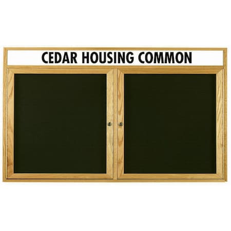 Aarco Board, BlackFelt, RedOakFrame, High ODC3660H