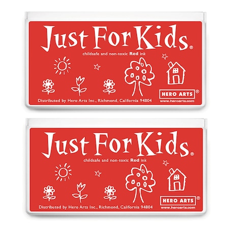 Hero Arts Jumbo Just for Kids Stamp Pad, Red, 2PK AF481