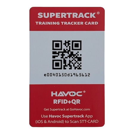 Supertrack RFID + QR Code ID Card, PK50 TTH-IDCARD-50PK
