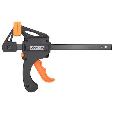 Vulcan Bar Clamp, 6 in Max Opening Size, 2-1/3 in D Throat, Nylon Body JL-QBC-206