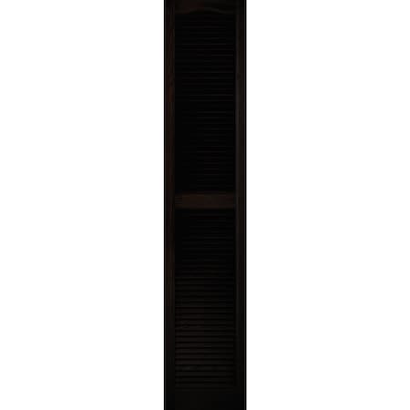 Builders Edge 15''x72'' Vinyl Louvered Shutter, 2PK 23140072002