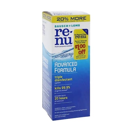 Renu Advanced Formula Contact Lens Solution, 12oz 31011904303