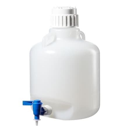 Nalgene Carboy, Polypropylene, 389 mm H, White, PK6 2319-0020