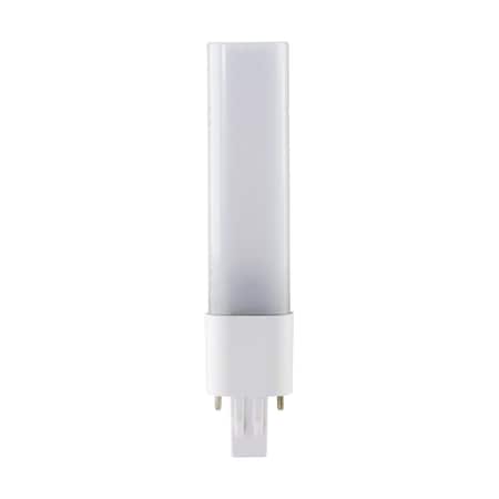 Satco Bulb, LED, PL, GX23, 5.5W, 120V-277V, 4000K, Frosted S11553