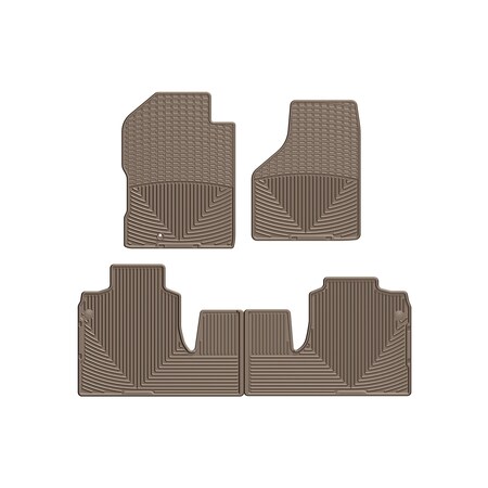Weathertech Tan, Front and Rear All Weather Floor Mats W54TN-W518TN