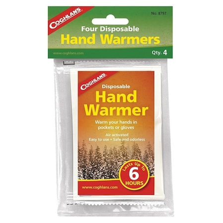 Coghlans Hand Warmers Disposable 4 Pack 8797