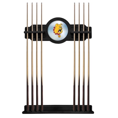 Holland Bar Stool Co Ferris State Cue Rack in Black Finish CueBKFerrSt