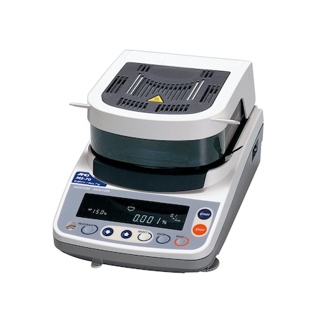 A&D Moisture Analyzer 71g x 0.0001g 0.001% /  0.01% /  0.1% moisture content MS-70
