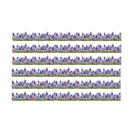 Eureka Curiosity Garden Die-Cut Floral Extra Wide Deco Trim, 37 Feet Per Pack, 6PK 846339