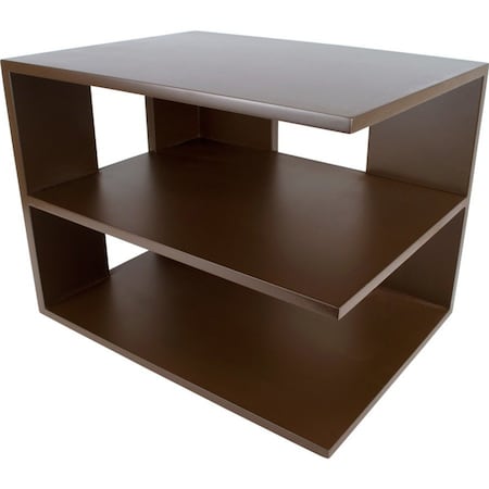 Victor Corner Shelf, Brown, Brown, Wood, Rubber, 13.2 in W, 9.8 in H, 9.7 in D B1120