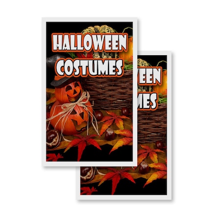 Signmission Halloween Costumes, Vinyl Decals Only 24 Inch x 36 Inch, Vinyl Decal, 2PK DSB-2436-2PACK-Halloween Costumes