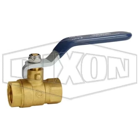 Dixon Global Ball Valve, 3/8 in Nominal, FNPT End Style, Forged Brass Body, Full Port FBVG38