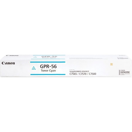 Canon GPR-56 Toner Bottle Cartridge, Laser, Cyan, 66500 Pages 0999C003