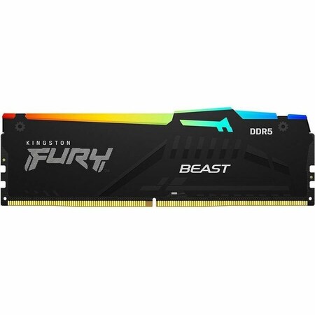 Kingston 64GB 5600MT/s DDR5 CL36 DIMM (Kit of 2) FURY Beast RGB KF556C36BBE2AK2-64