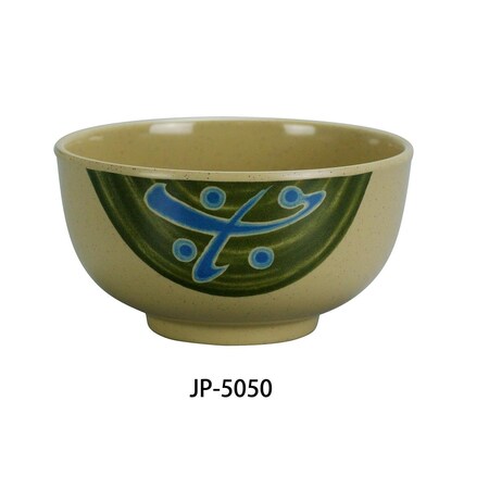 Yanco 5 in. 14 oz Japanese Soup Bowl - Melamine, Multi Color, 48PK JP-5050