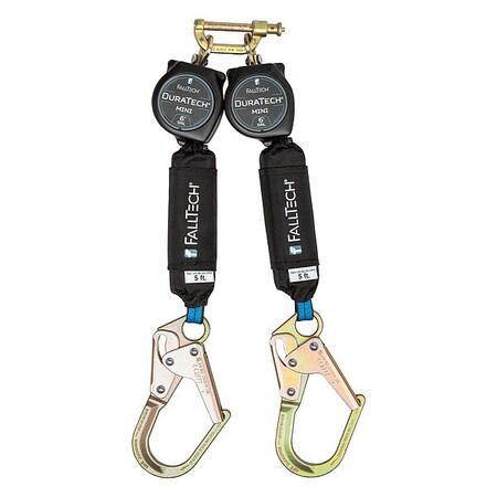 Duratech DuraTech Self Retracting Lifeline, 6 ft. Length, Quick-Connect, Steel, 2 Leg(s) 72706TH0