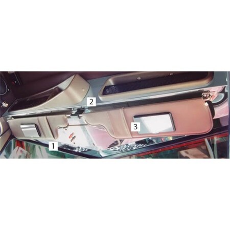 Replacement For Peterbilt 377 Year 1992 Stainless Steel Visor Mirror Trim
