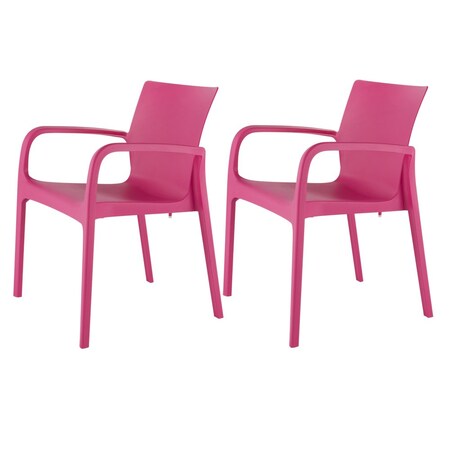 Lagoon Alissa Resin Stackable Dining Armchair, 2PK 7050R7-SALGS