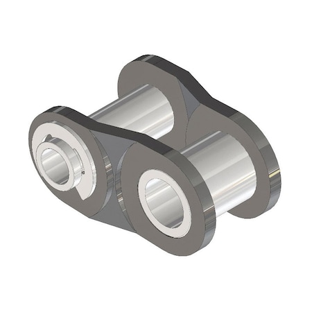 Senqcia Inspire Series SBR 80HPOL Single Strand Hollow Pin Spg Clip Off Link, 80HP chain, 1P, .446 Pin S-80HPOL