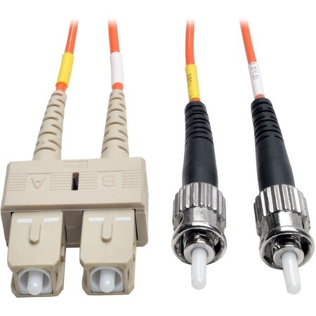 Eaton Tripp Lite Series Duplex Multimode 50/125 Fiber Patch Cable SC/ST, 2M 6 ft. N504-02M