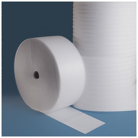 Partners Brand Standard Foam Roll, 1250 ft Roll Length, 12 in Roll Width, White, 6 Rolls Per Bundle FW116S12P