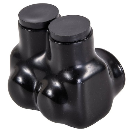 Nsi IT Series Insulated Tap Connector, 3/0 to 6 AWG Wire, 2-Pole, Plastisol Housing Material, Black IT-3/0B