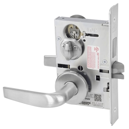 Corbin Russwin Privacy, Bedroom or Bathroom Mortise Lock, CS Lever, A Rose, Satin Chrome, ML2020 ML2020 CSA 626