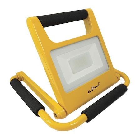 Eagems 20W Folds to 1 in. Adjustable, Portable LED Work Light - Yellow EAG020y