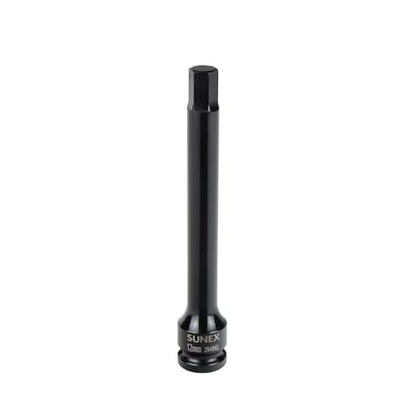 Sunex 1/2 in Dr Impact Hex Socket 6 in Long 12Mm 26496L