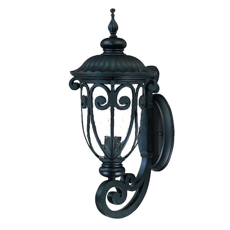 Homeroots Traditional Matte Black Wall Sconce 398501
