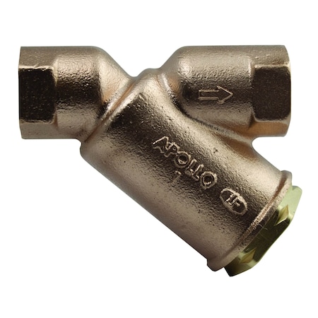 Apollo Valves Y Strainer, 3" Pipe, FNPT x FNPT, Lead Free Bronze, 400 psi at 210 Degrees F WOG 59LF010P2
