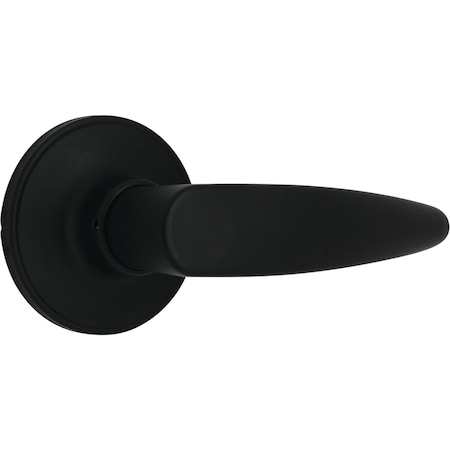 Steel Pro Matte Black Straight Privacy Door Lever LHX901B