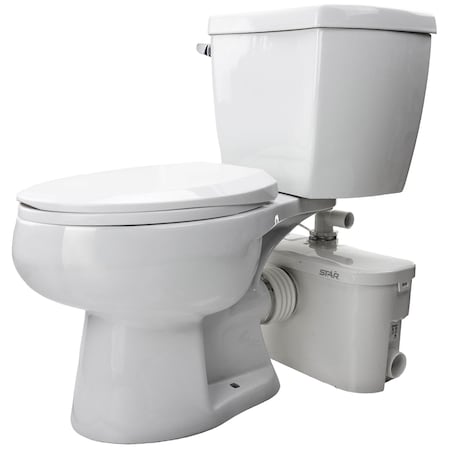 Star Water Systems Toilet Install System, Round Bowl, Floor Mount, Round S1201