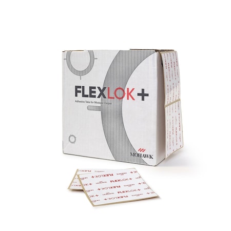 Mohawk Floor Adhesive One Sided Tabs, Commercial/Residential, 4''x4'' Tabs, 500 Tabs In A 5 lbs Box FLXTB-1_08B9R