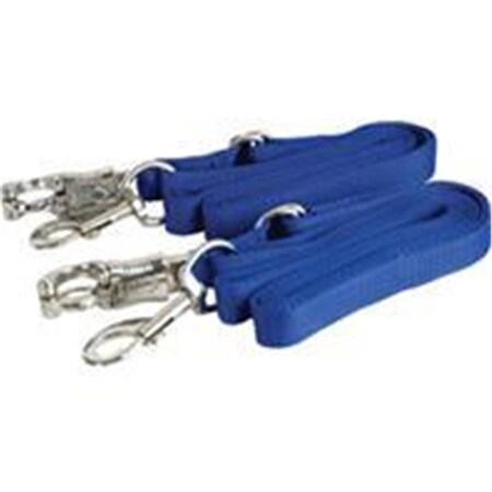 Gatsby Leather Co -Adjustable Bylon Crossties With Panic Snapp- Royal Blue 5-9 Foot 284220