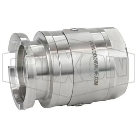 Dixon Dry Disconnect Steam Adapter, 3/4 in Nominal, Quick Disconnect Coupler x FNPT, 316 SSss Steel DDSA075SS