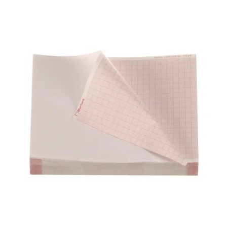 Welch Allyn Diagnostic Recording Paper Thermal Paper 5-1/2x4-1/4", Z-Fold Red Grid, 9100-028-50 546544_PK