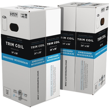 Spectra Metals Embossed White Trim Coil TC24W914RCE