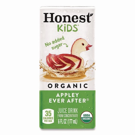 Honest Kids Organic Juice Drink, Appley Ever After, 6 oz, 50PK CCU41979